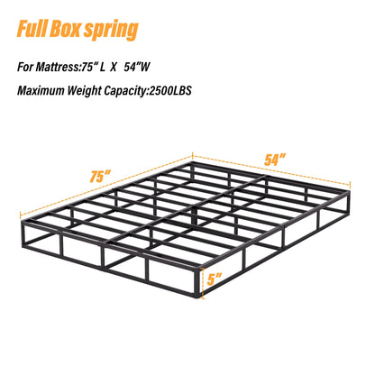 Molla in metallo a basso profilo da 5 pollici, struttura robusta con copertura grigia