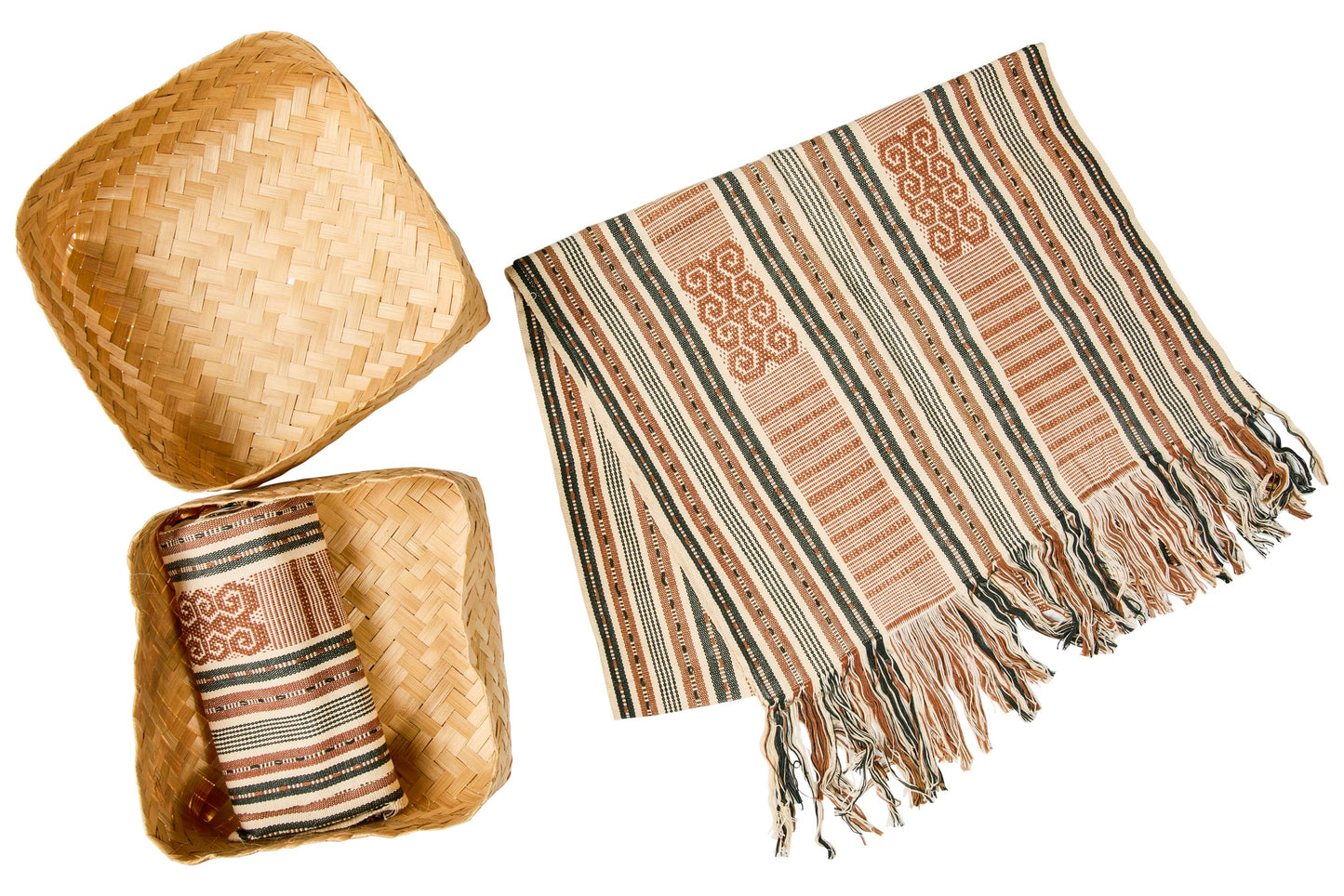 Artistic Fabrics - Runner Set 1/2 In Cesta Bambu Intrecciata