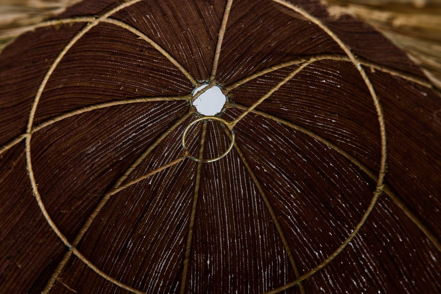 Soffitto - Cappello Lampadario Cupola Marrone