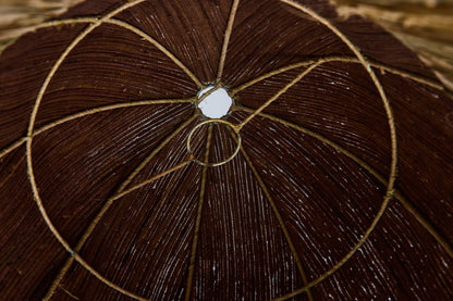 Soffitto - Cappello Lampadario Cupola Marrone