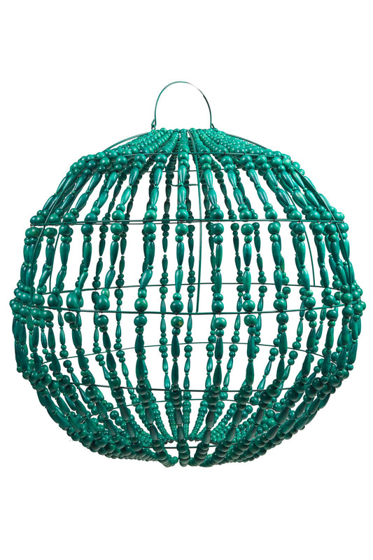 Bubbles - Paralume Planetario Palline E Ovali In Legno Verde S