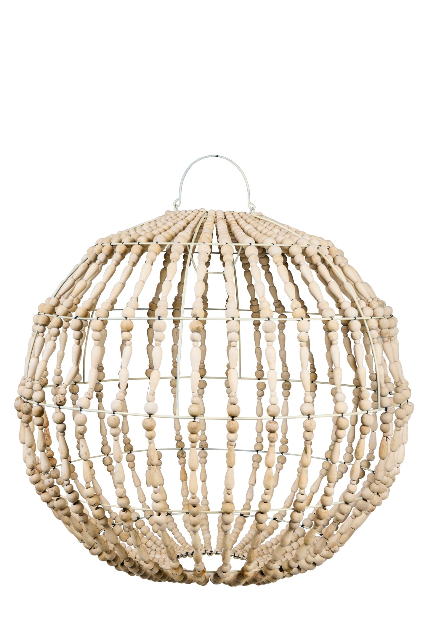 Bubbles - Paralume Planetario Palline E Ovali In Legno Naturale