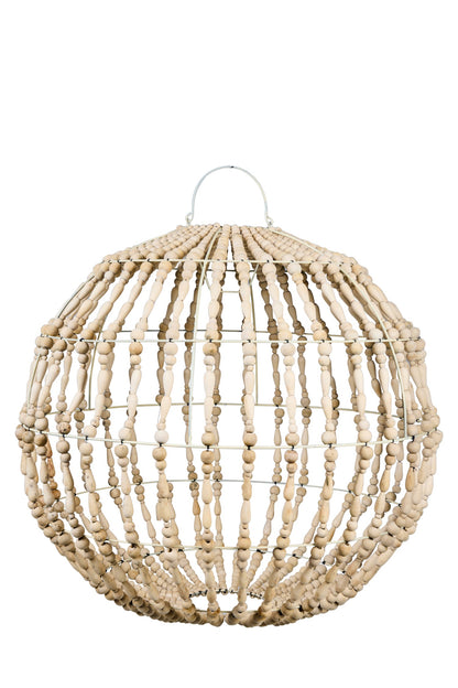 Bubbles - Paralume Planetario Palline E Ovali In Legno Naturale