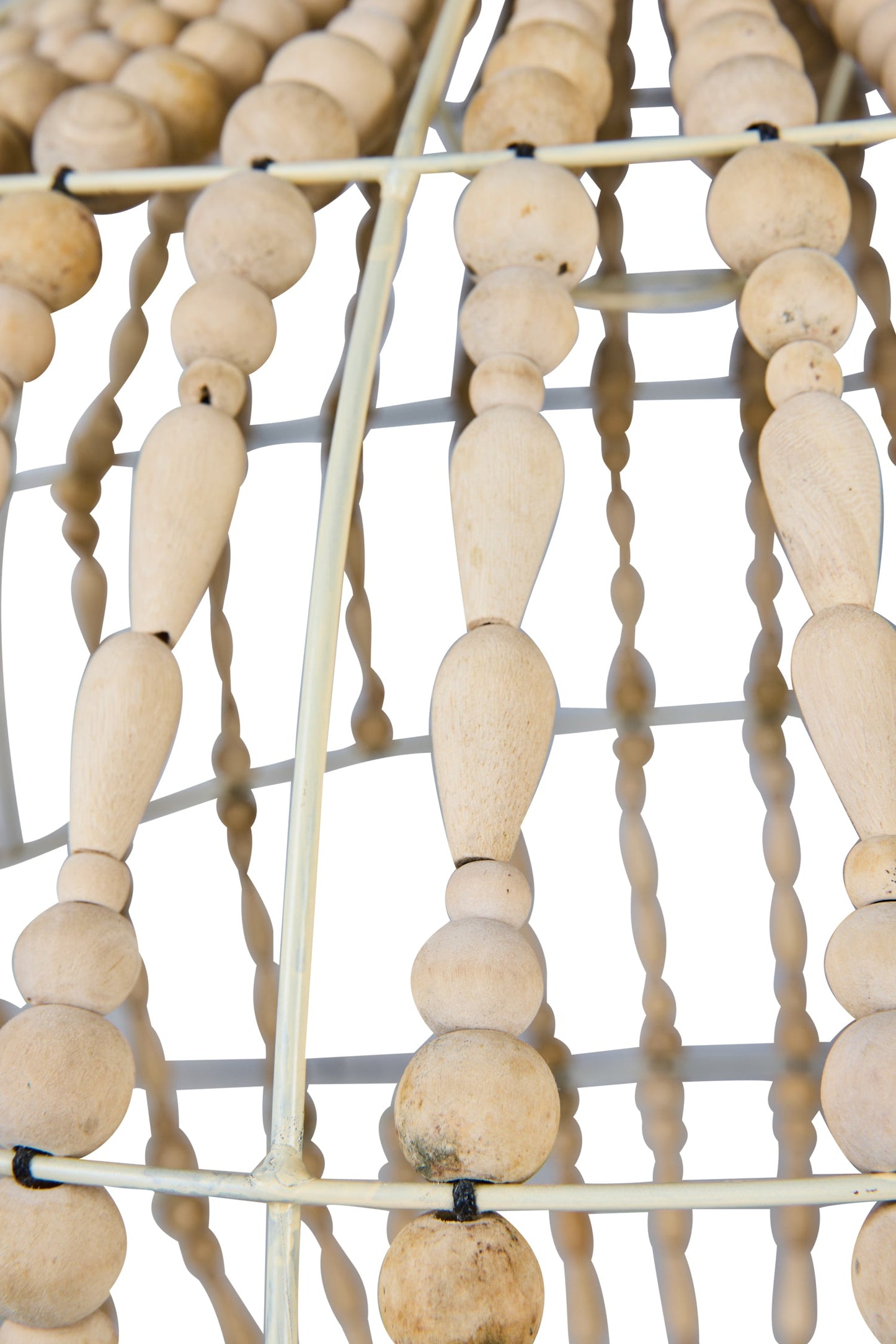 Bubbles - Paralume Planetario Palline E Ovali In Legno Naturale