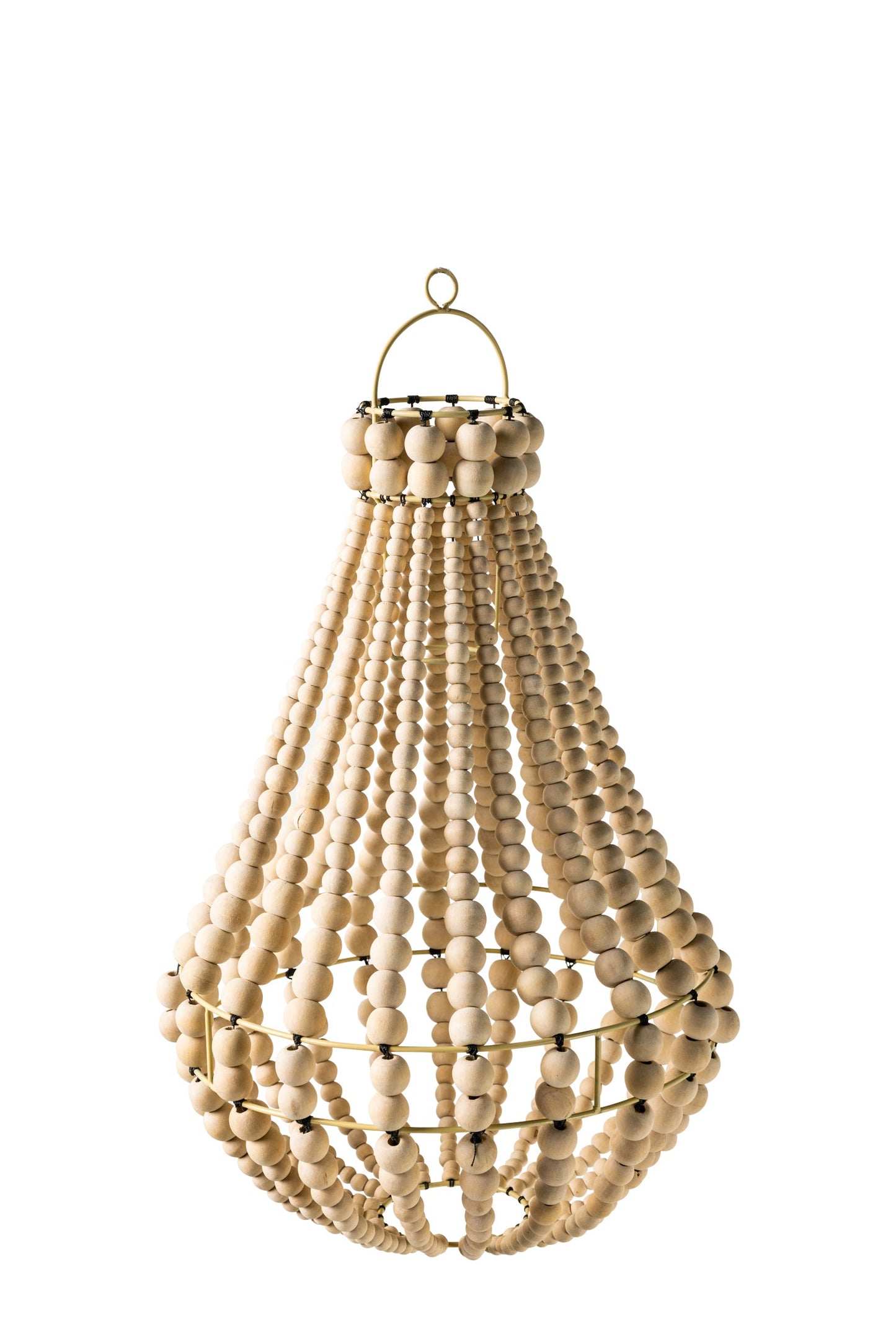 Bolle - Lampadario Lant. Piccolo Sfere Legno Naturale