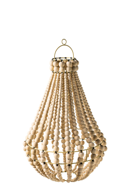 Bolle - Lampadario Lant. Piccolo Sfere Legno Naturale