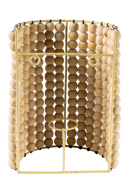 Bubbles - Applique Paralume Palline Legno Naturale