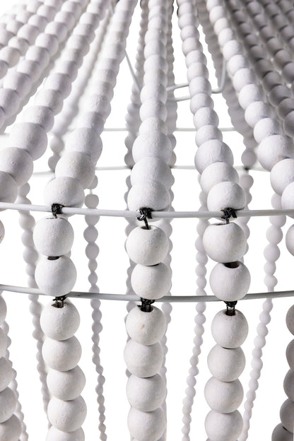 Bubbles - Paralume Grande Sfere Legno Bianco