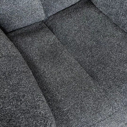 Poltrona reclinabile girevole manuale imbottita in tessuto