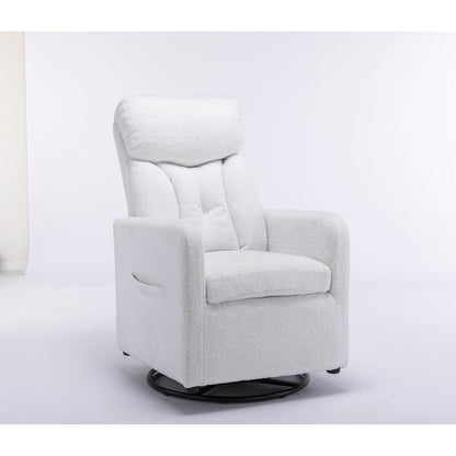 Sedia a dondolo girevole in tessuto Gilder Chair