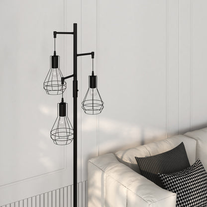 Lampada da terra industriale da fattoria, lampada alta da terra ad albero