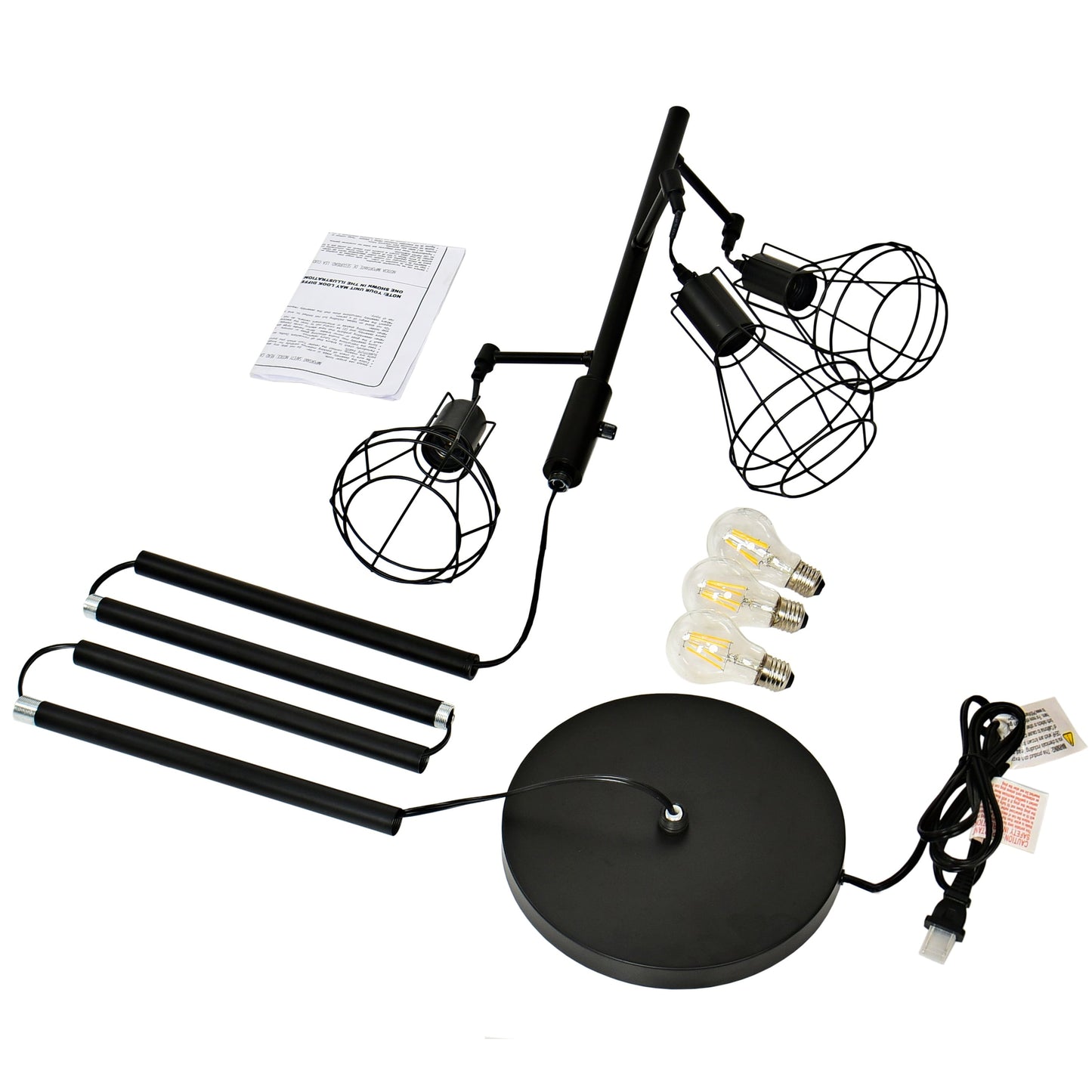 Lampada da terra industriale da fattoria, lampada alta da terra ad albero