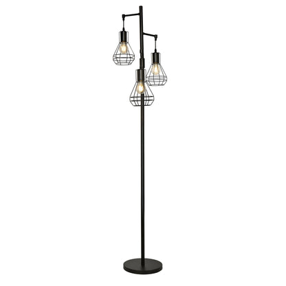 Lampada da terra industriale da fattoria, lampada alta da terra ad albero