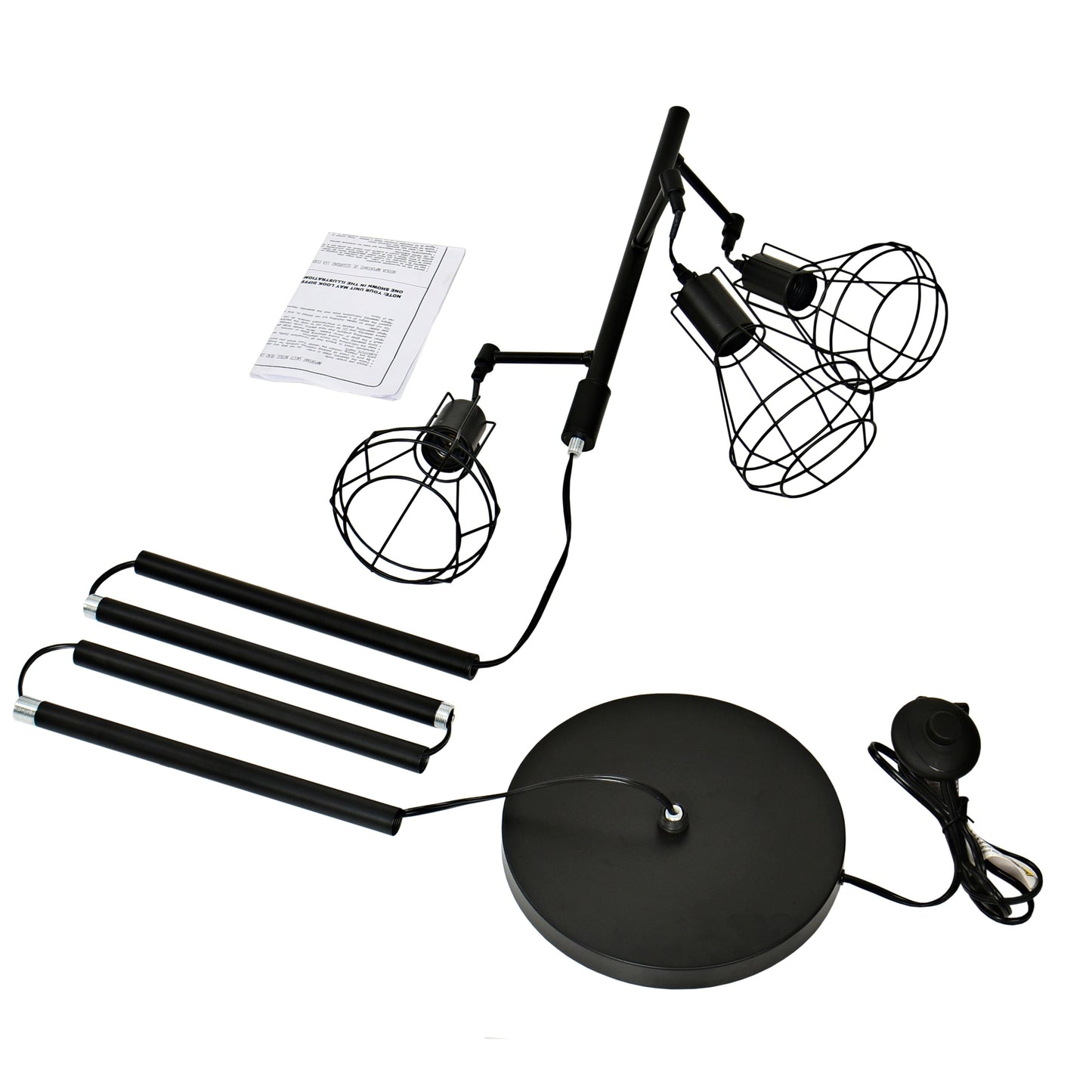 Lampada da terra industriale da fattoria, lampada alta da terra ad albero