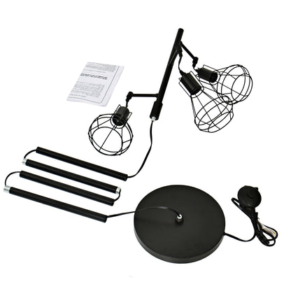 Lampada da terra industriale da fattoria, lampada alta da terra ad albero