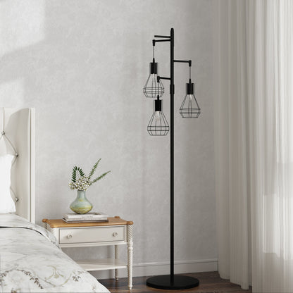 Lampada da terra industriale da fattoria, lampada alta da terra ad albero