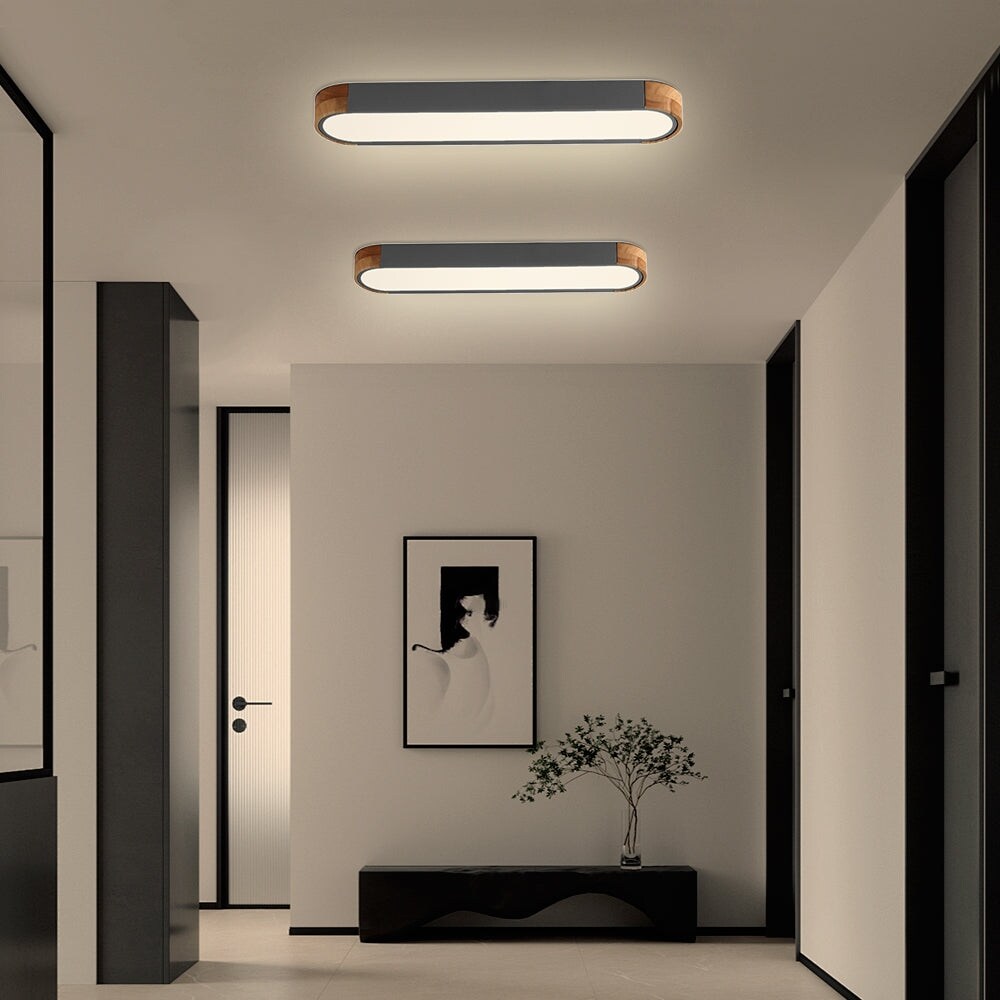 Lampada da incasso a LED ovale lunga dimmerabile Farmhouse Wood - 37 3000k/6000k