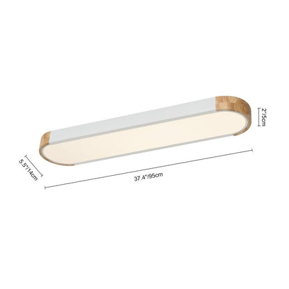 Lampada da incasso a LED ovale lunga dimmerabile Farmhouse Wood - 37 3000k/6000k