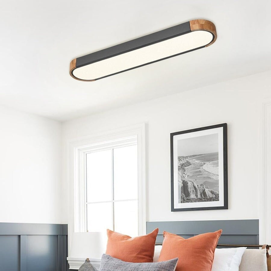 Lampada da incasso a LED ovale lunga dimmerabile Farmhouse Wood - 37 3000k/6000k