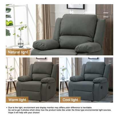 Poltrona in similpelle, divano singolo, reclinabili regolabili