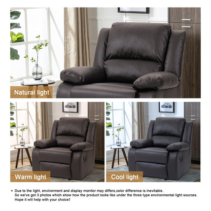 Poltrona in similpelle, divano singolo, reclinabili regolabili