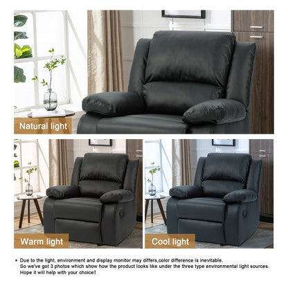 Poltrona in similpelle, divano singolo, reclinabili regolabili