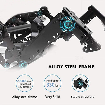 Poltrona reclinabile massaggiante in similpelle, poltrona reclinabile a dondolo, funzione calore