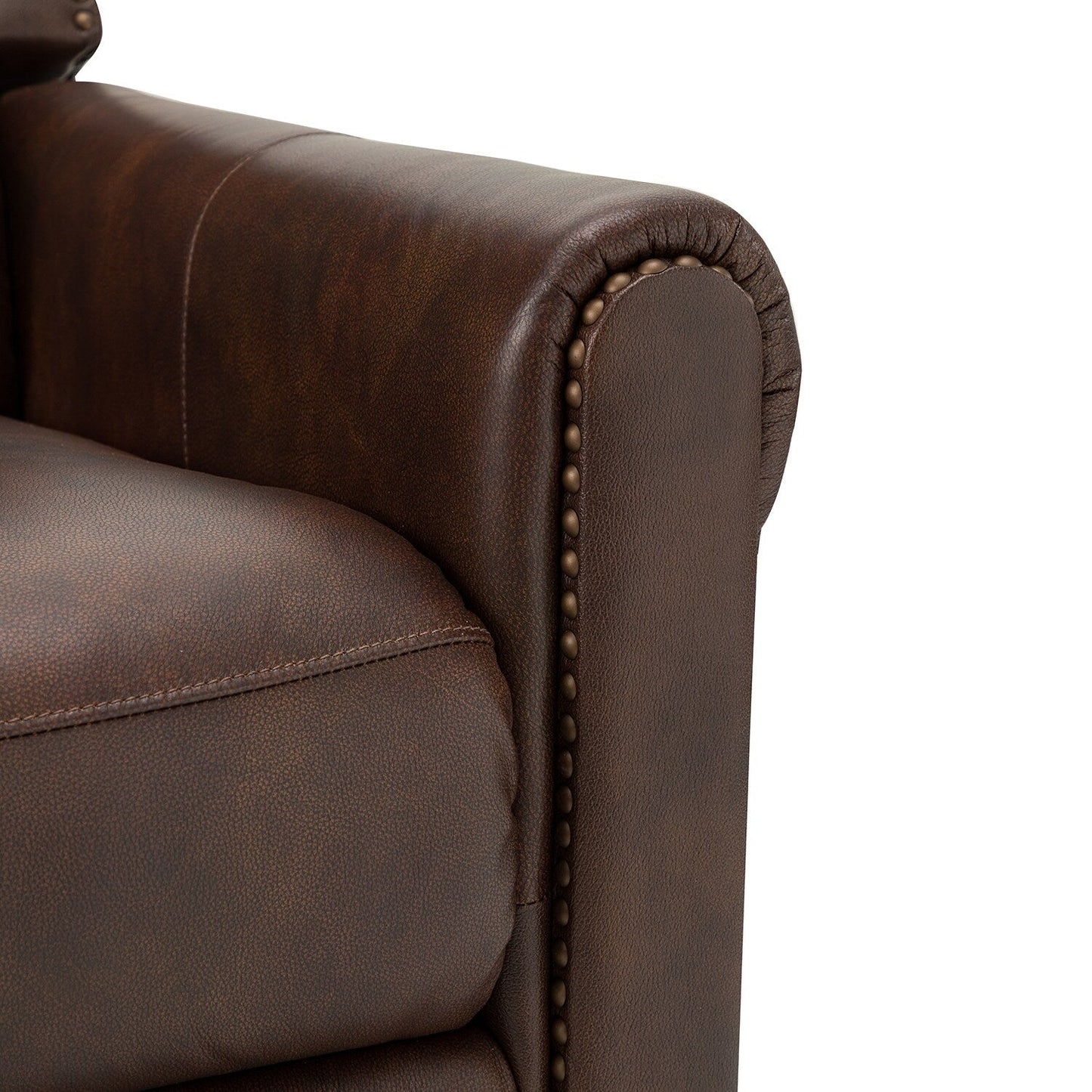 Set di 2 poltrone reclinabili manuali Felisa 32.48 Wide in vera pelle