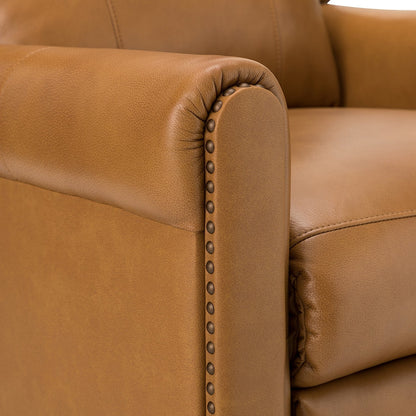 Poltrona reclinabile manuale Felisa 32.48 Wide in vera pelle