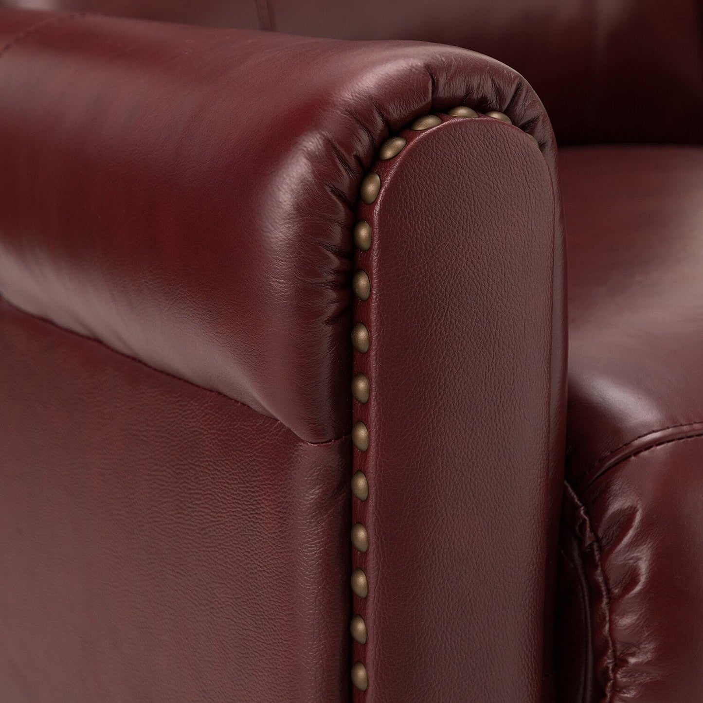 Poltrona reclinabile manuale Felisa 32.48 Wide in vera pelle