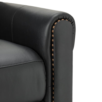 Poltrona reclinabile manuale Felisa 32.48 Wide in vera pelle