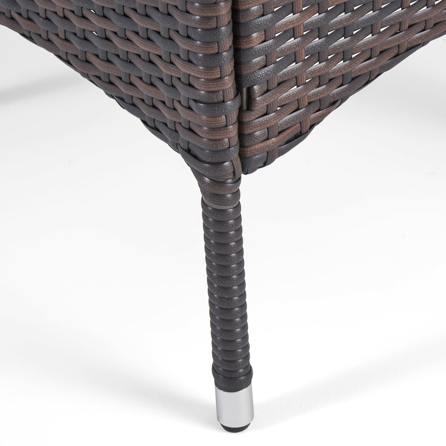 Set da pranzo da esterno Flamingo da 8 posti in legno e vimini di Christopher Knight Home