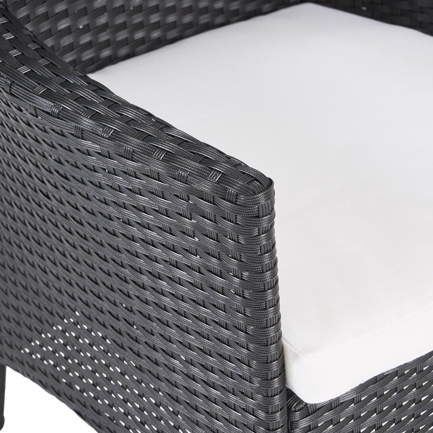 Set da pranzo da esterno Flamingo da 8 posti in legno e vimini di Christopher Knight Home