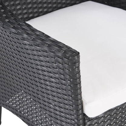 Set da pranzo da esterno Flamingo da 8 posti in legno e vimini di Christopher Knight Home