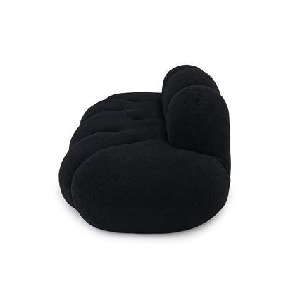 Divano da pavimento, divano moderno a due posti, divani rotondi da pavimento Lazy Sofa, divani senza imbottitura in memory foam per soggiorno e appartamento