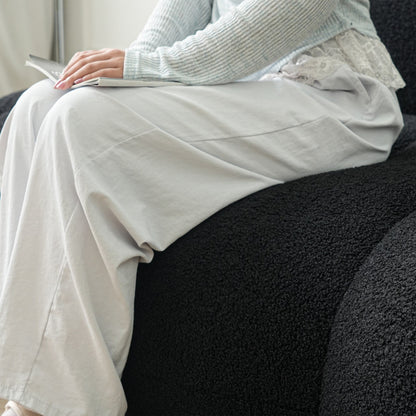 Divano da pavimento, divano moderno a due posti, divani rotondi da pavimento Lazy Sofa, divani senza imbottitura in memory foam per soggiorno e appartamento