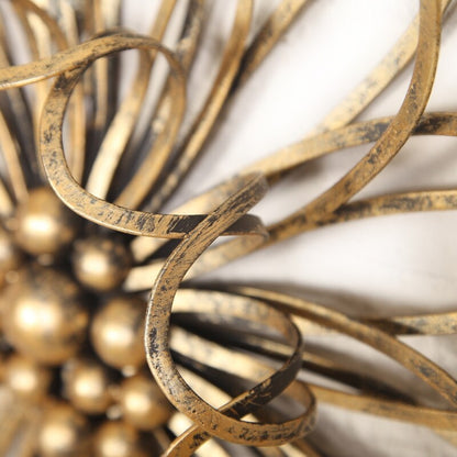 Decorazione da parete in metallo con design urbano floreale