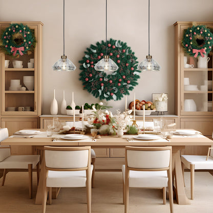 Lampadari moderni Flyn a sospensione per isola da cucina in vetro Mercury a 1 luce