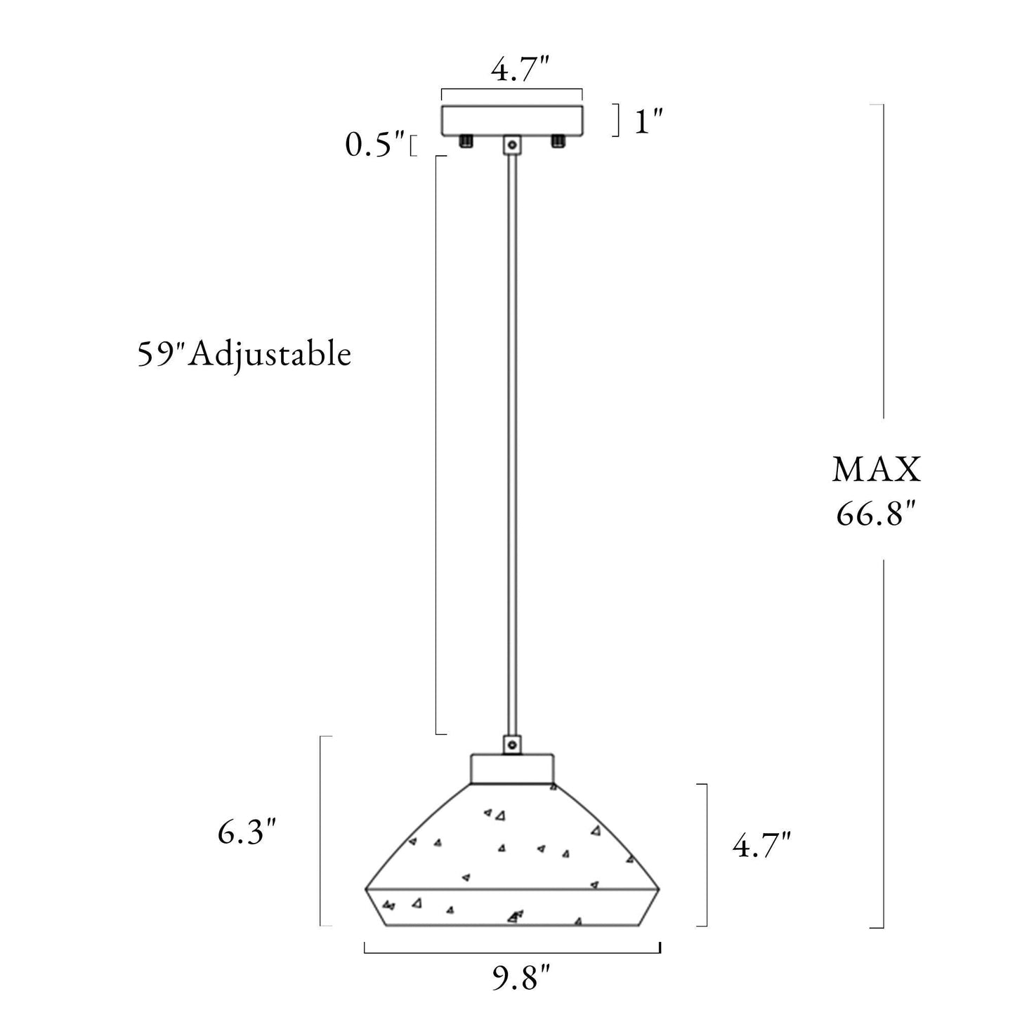 Lampadari moderni Flyn a sospensione per isola da cucina in vetro Mercury a 1 luce