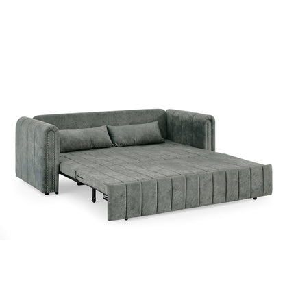 Divano letto estraibile in schiuma a 3 posti con cassetti