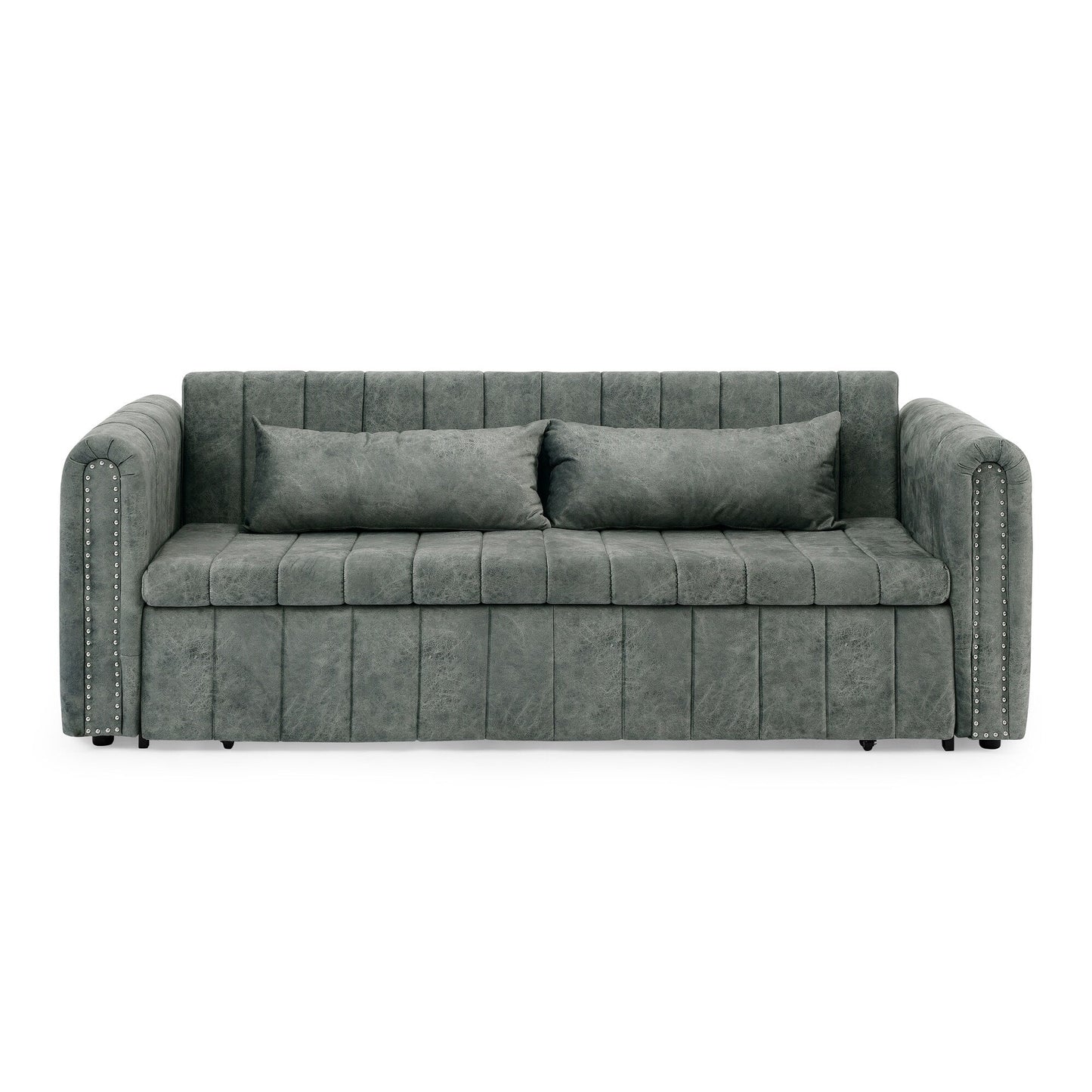 Divano letto estraibile in schiuma a 3 posti con cassetti