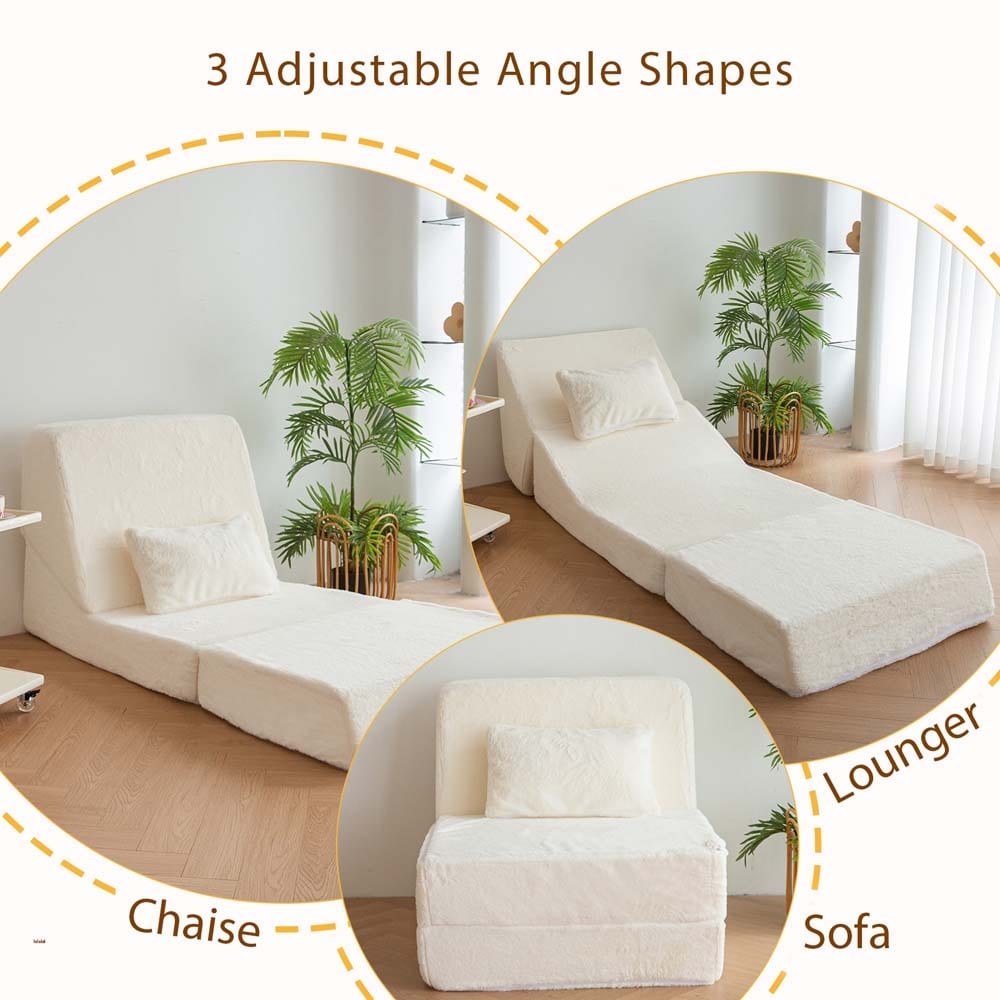 Divano letto pieghevole, divano letto per ospiti, chaise longue, divano da pavimento