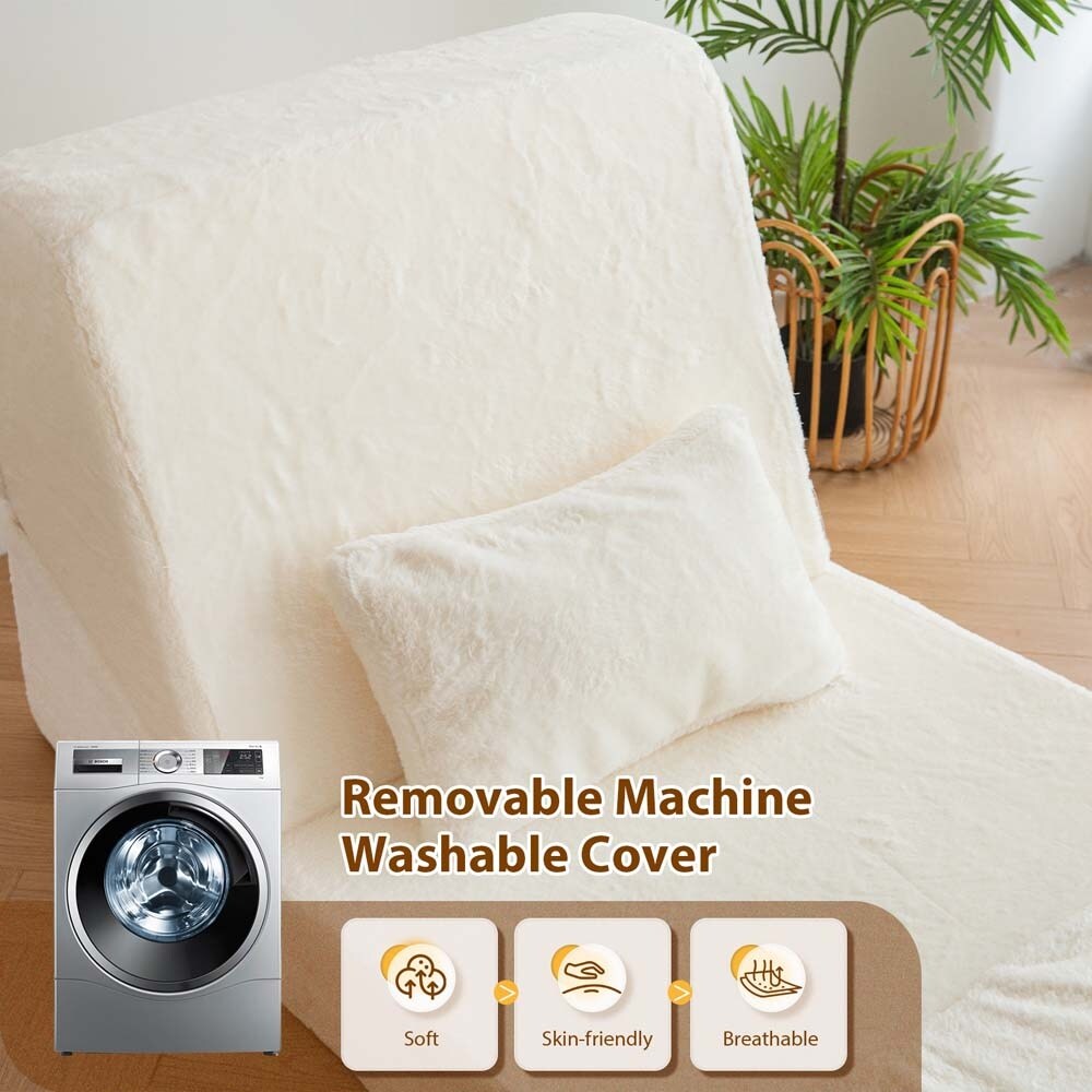 Divano letto pieghevole, divano letto per ospiti, chaise longue, divano da pavimento