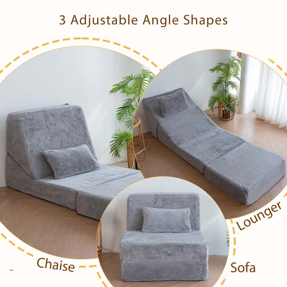 Divano letto pieghevole, divano letto per ospiti, chaise longue, divano da pavimento