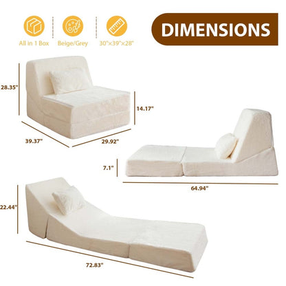 Divano letto pieghevole, divano letto per ospiti, chaise longue, divano da pavimento