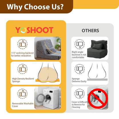 Divano letto pieghevole, divano letto per ospiti, chaise longue, divano da pavimento