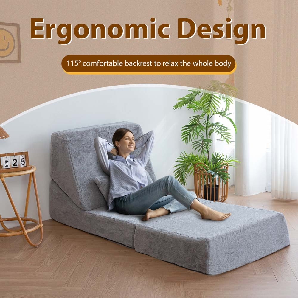 Divano letto pieghevole, divano letto per ospiti, chaise longue, divano da pavimento