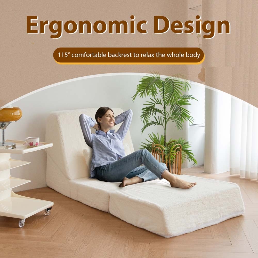 Divano letto pieghevole, divano letto per ospiti, chaise longue, divano da pavimento