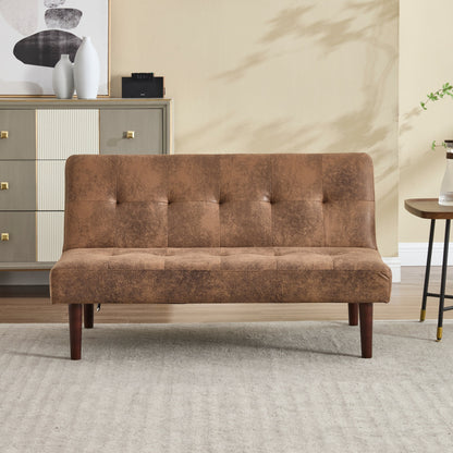 Divano letto pieghevole alla moda, schienale in tessuto di flanella di alta qualità, divano reclinabile futon regolabile, divano moderno alla moda con porta di ricarica