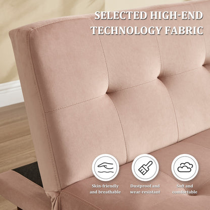 Divano letto pieghevole alla moda, schienale in tessuto di flanella di alta qualità, divano reclinabile futon regolabile, divano moderno alla moda con porta di ricarica